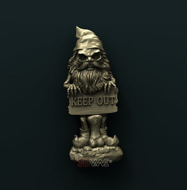 GNOME WELCOME SIGN 3D STL 3DWave